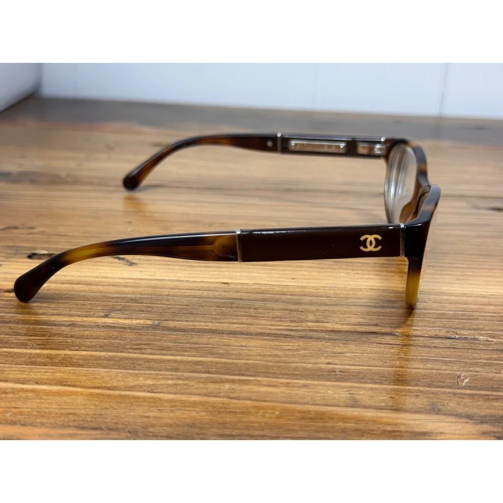 Chanel Tortoiseshell Eyeglasses CC Logo Optical Frames Brown BC14069108 - Picture 13 of 13